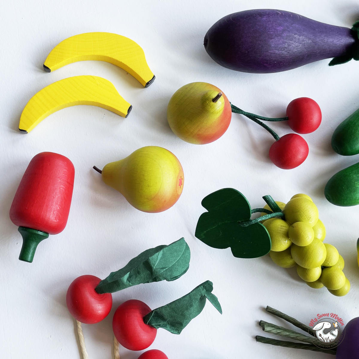 Erzi Wooden Play Food Yellow Pepper Made in Germany My Sweet Muffin