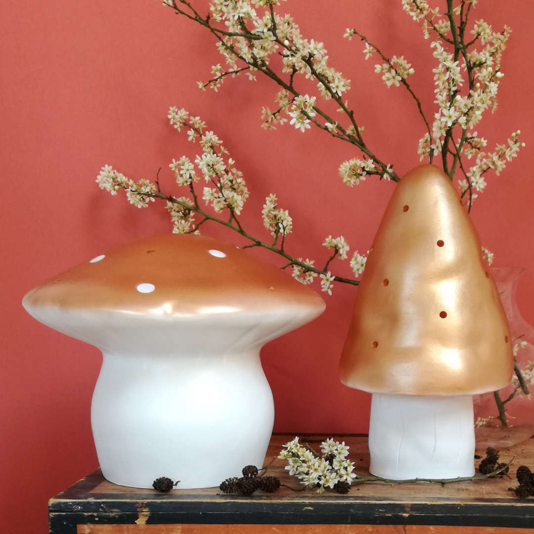 Egmont Heico Small Mushroom LED Lamp, Copper