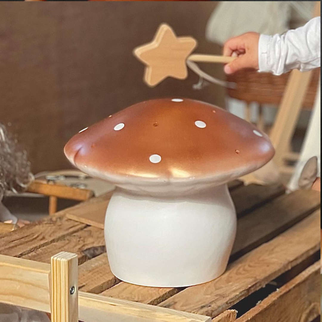 Light Blue Small Mushroom Lamp from Heico