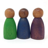 Grapat 3 Dark Wood Nins in Cold colors