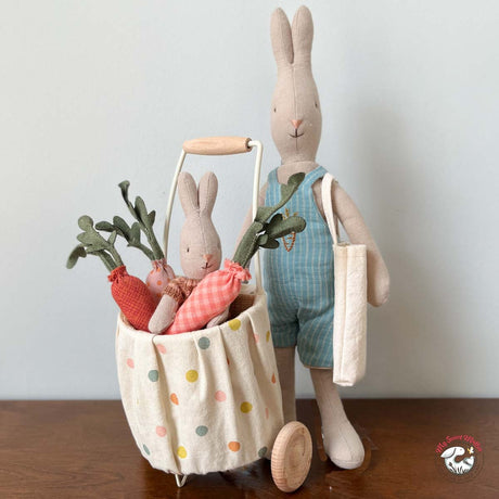 Maileg Mini Trolley, Multi Dots