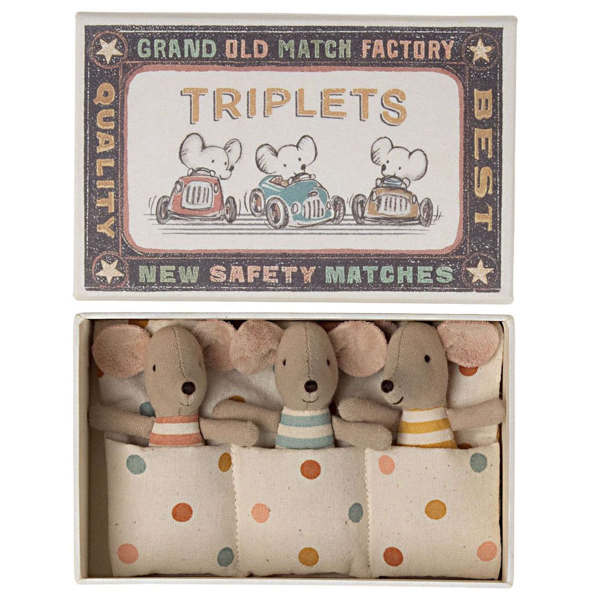 Maileg Baby Triplets in a Box