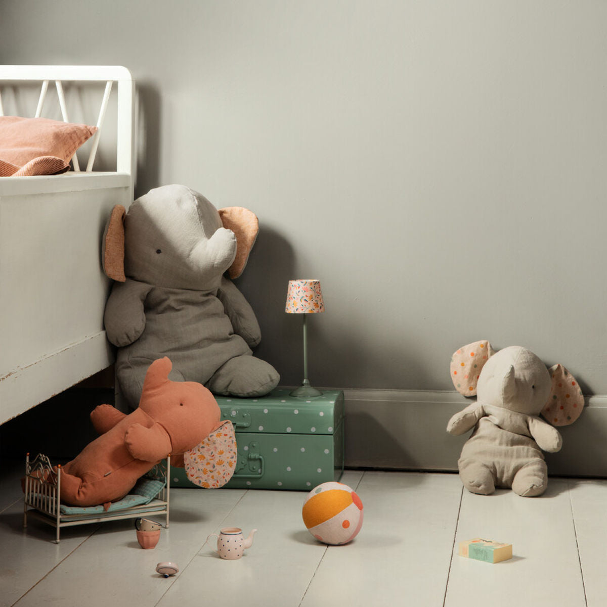 Maileg Safari Friends Large Elephant, Grey