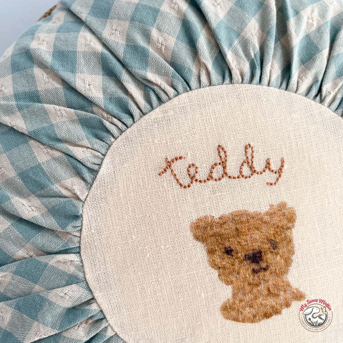 Maileg Small Teddy Round Cushion