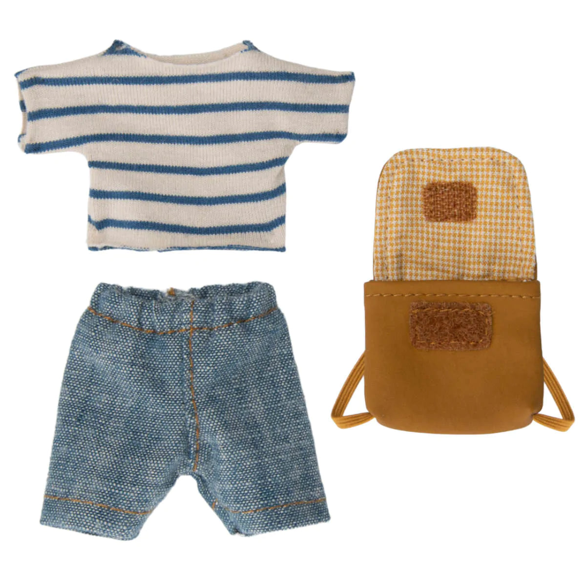 Maileg Tricycle Mouse outfit with Brown Bag for Big Brother/Sister Mouse