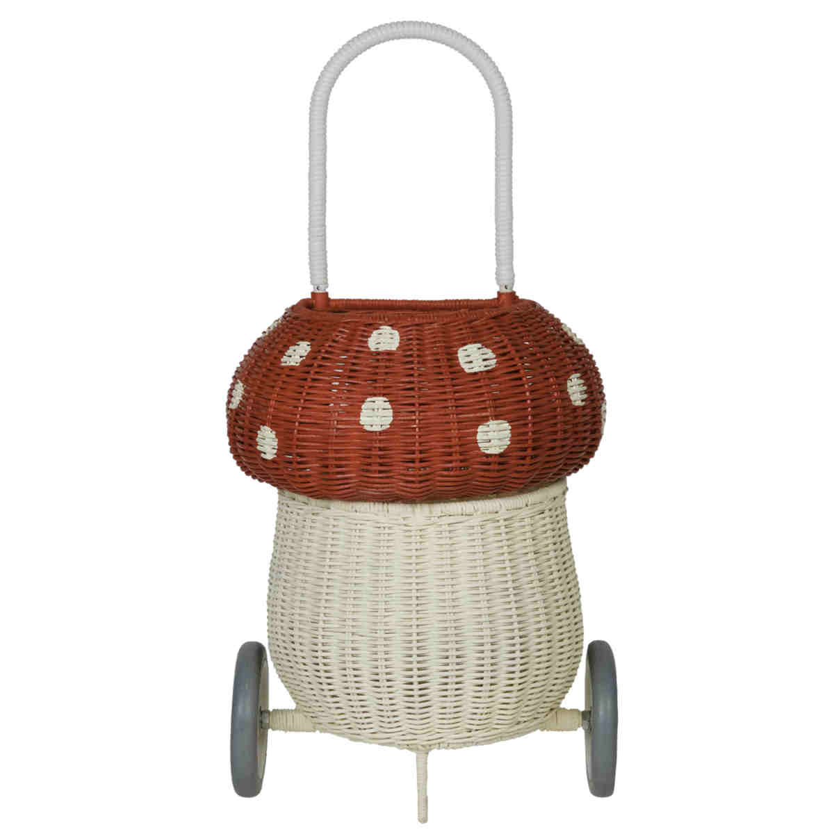 Olli Ella Rattan Mushroom Luggy, Red – My Sweet Muffin