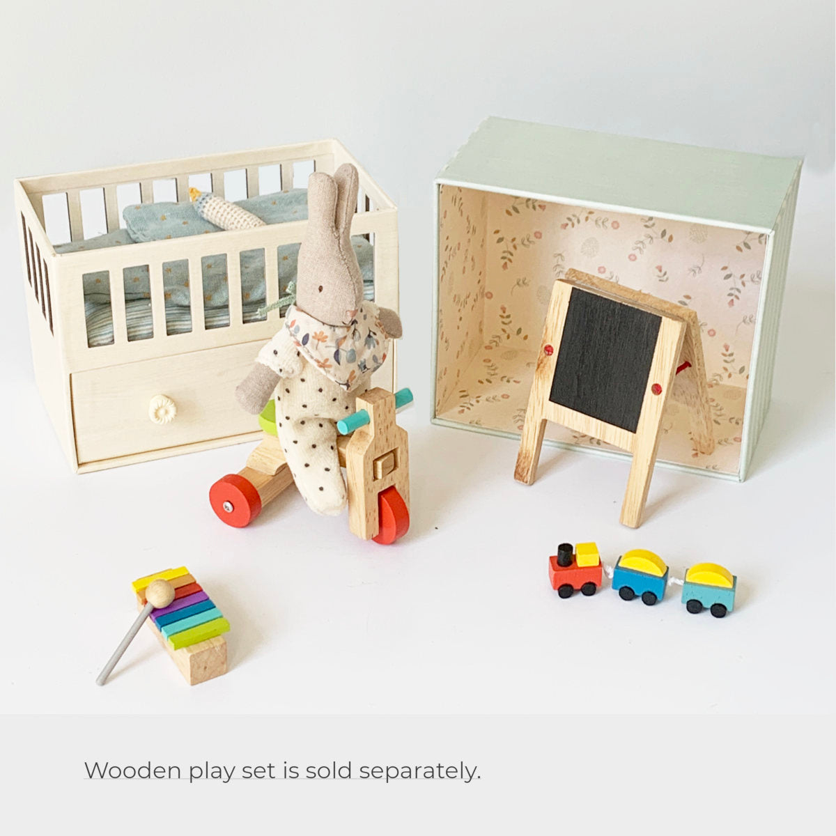 Maileg Music Baby Room with Micro Rabbit - Final Sale
