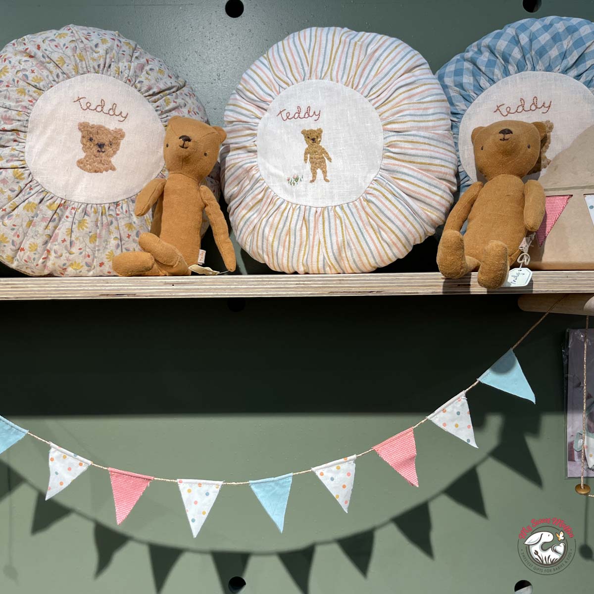 Maileg Small Teddy Round Cushion