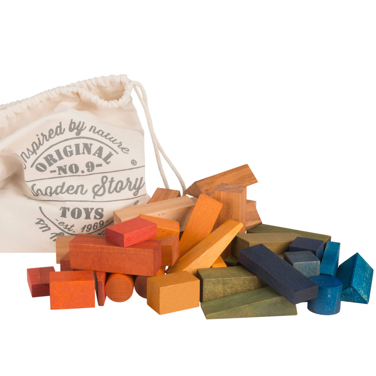 Wooden story blocks hotsell