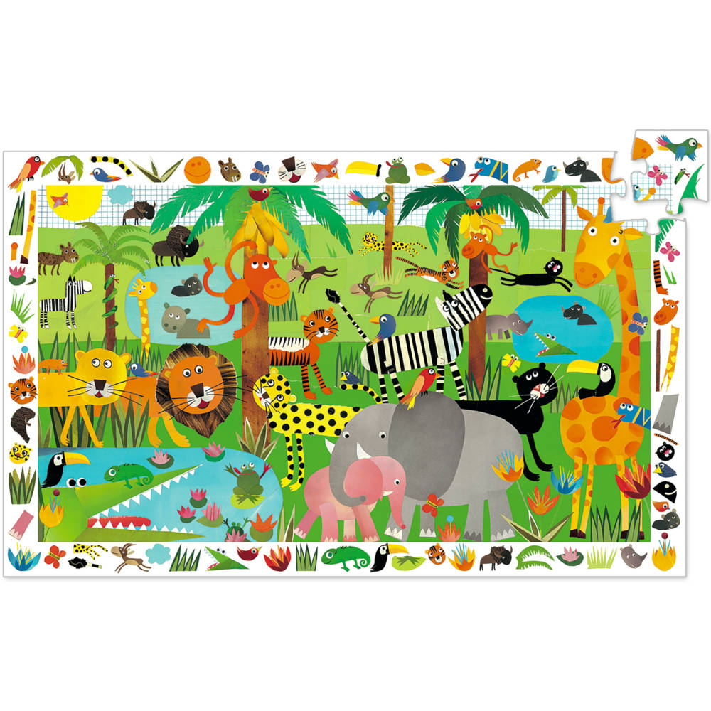 Djeco Search & Find Puzzle, Jungle (35pcs)