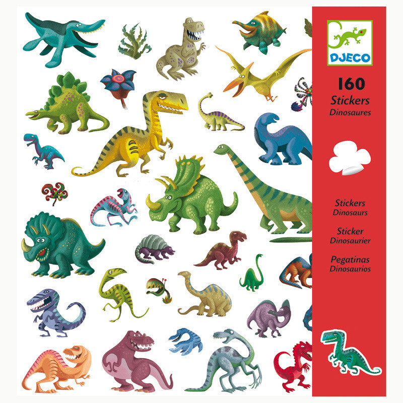 Djeco 160 Stickers, Dinosaurs
