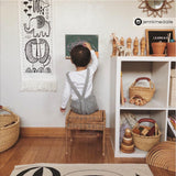 Wee Gallery Canvas Growth Chart, Safari