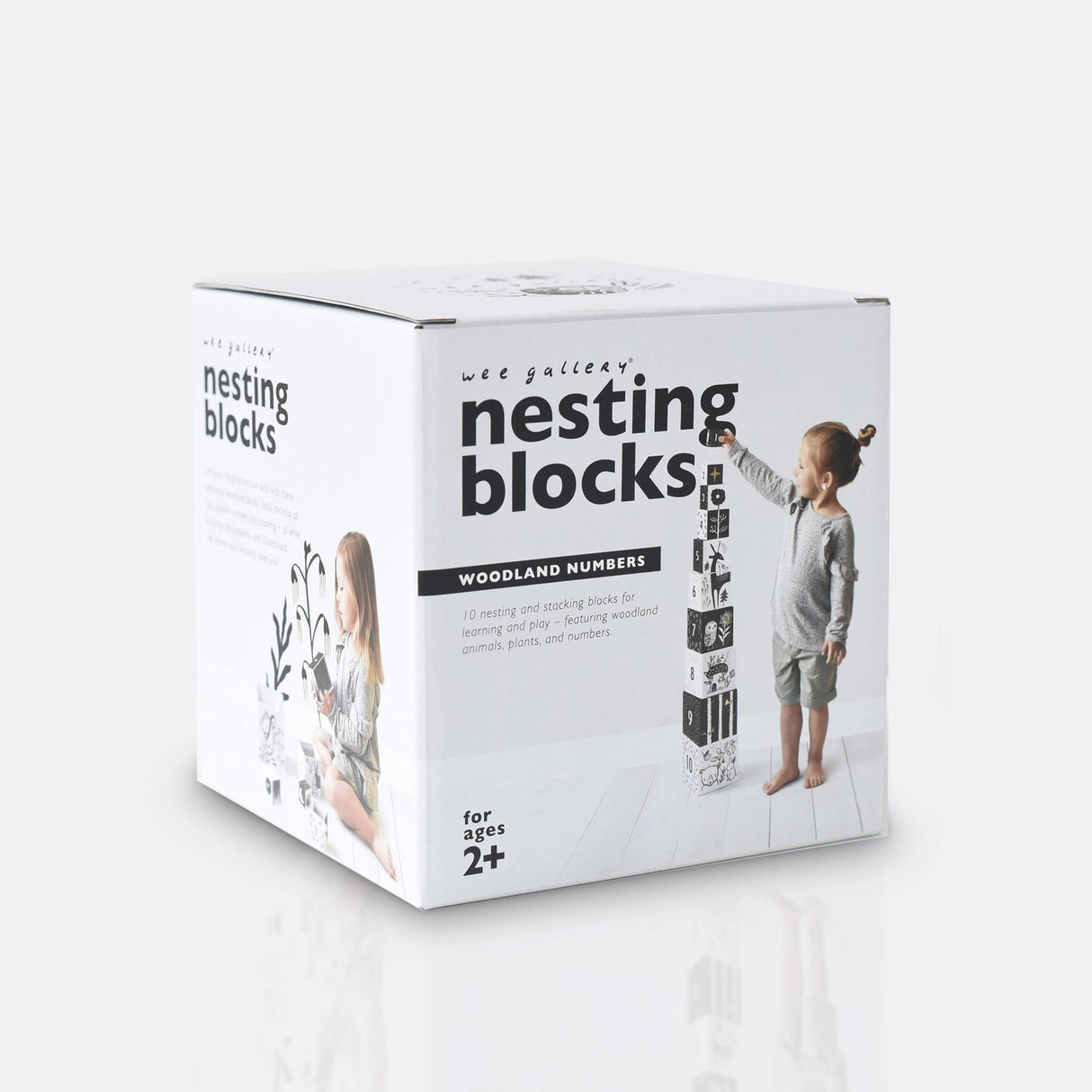 Wee Gallery Nesting Blocks, Woodland Numbers