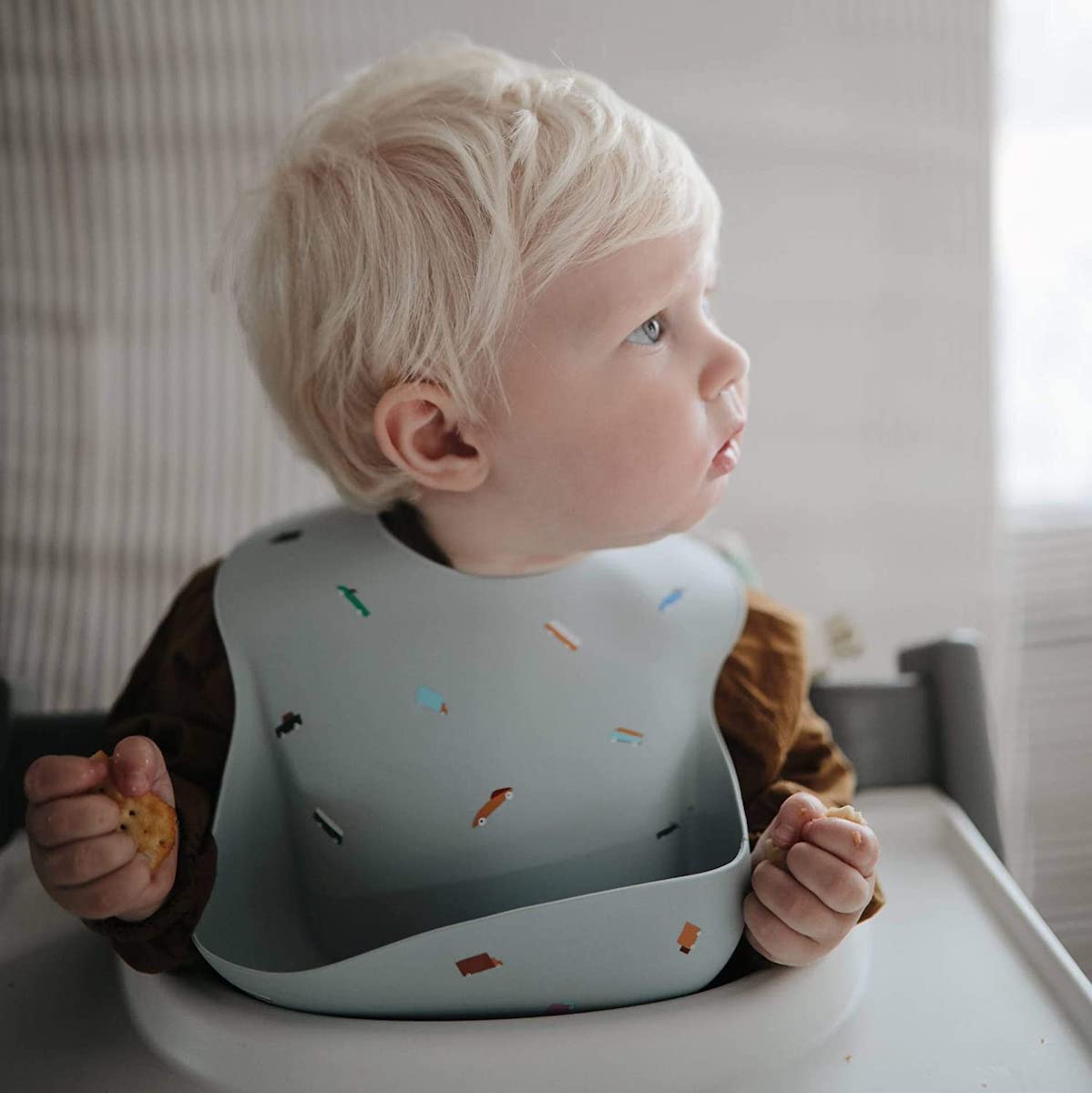 Mushie Silicon Baby Bib, Rainbow – My Sweet Muffin