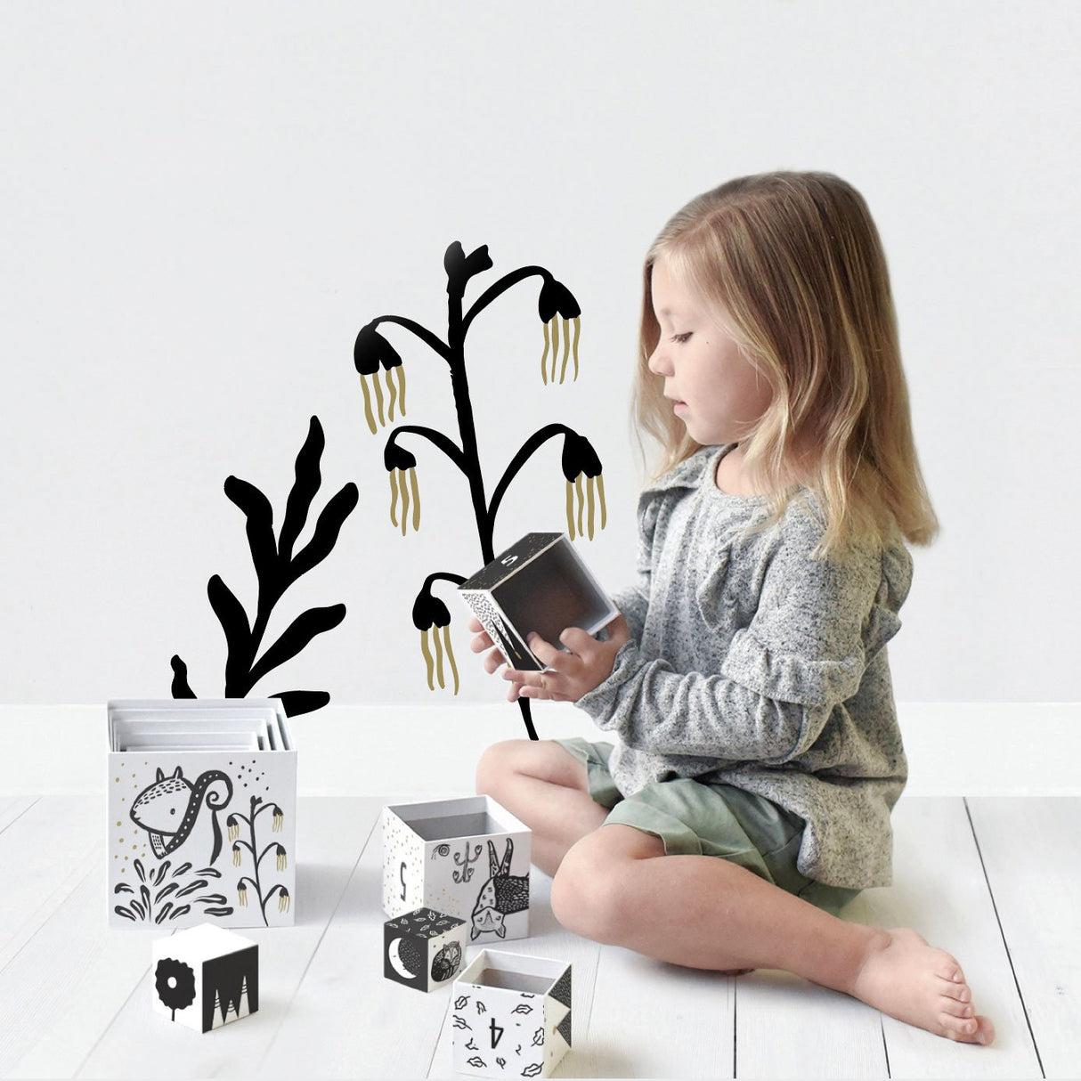 Wee Gallery Nesting Blocks, Woodland Numbers