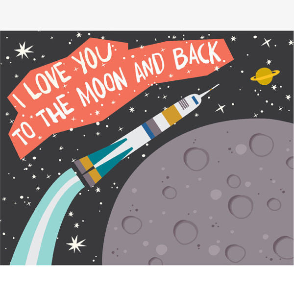 Rocket To the Moon Art Print