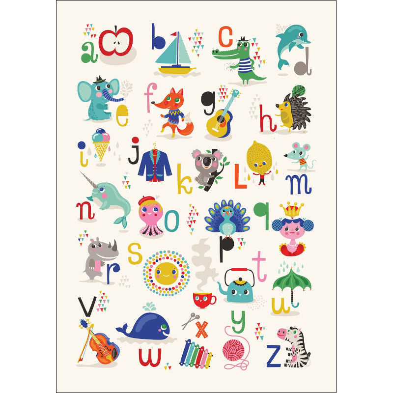 Petit Monkey ABC Poster by Helen Dardik – My Sweet Muffin