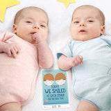 Milestone Baby Cards for Twins