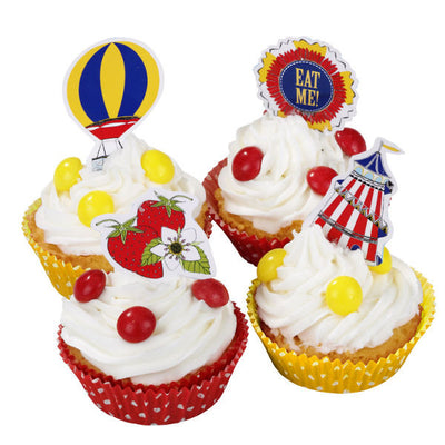 Country Fair Cupcake Wraps & Toppers