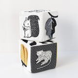 Wee Gallery Baby Sensory Soft Block, Woodland