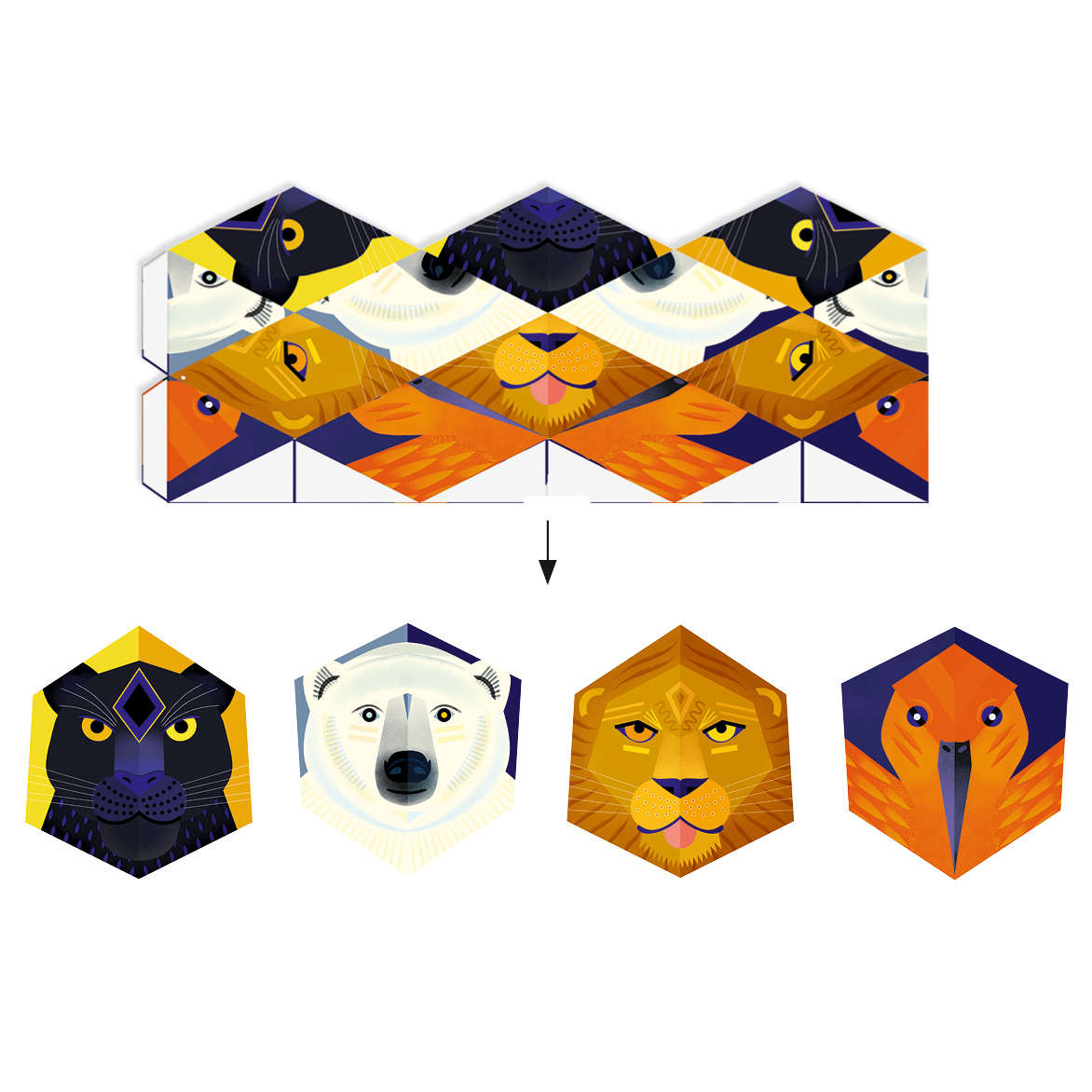 Flexanimals Origami Paper Craft Kit