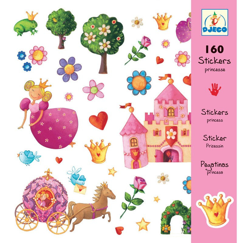 Djeco 160 Stickers, Princess Marguerit