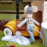 Maileg Mouse in a Car with Garage - Final Sale