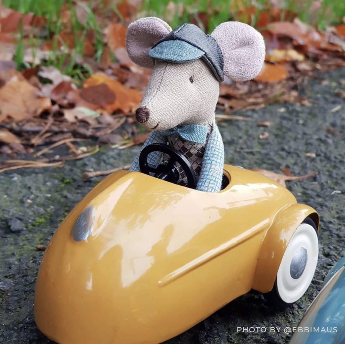 Maileg Mouse in a Car with Garage - Final Sale