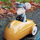 Maileg Mouse in a Car with Garage - Final Sale