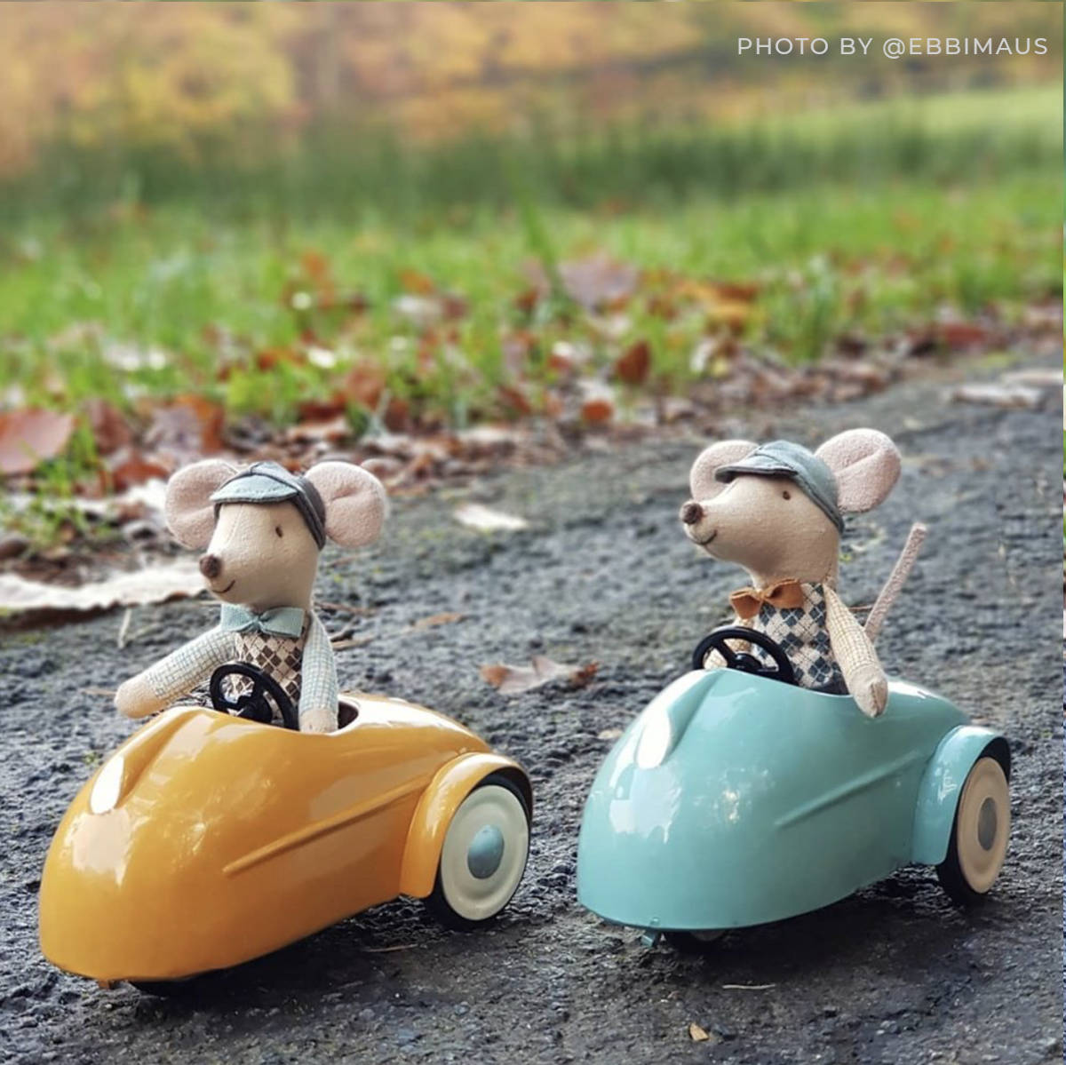 Maileg Mouse in a Car with Garage - Final Sale