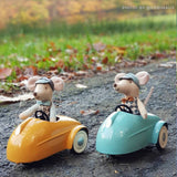 Maileg Mouse in a Car with Garage - Final Sale