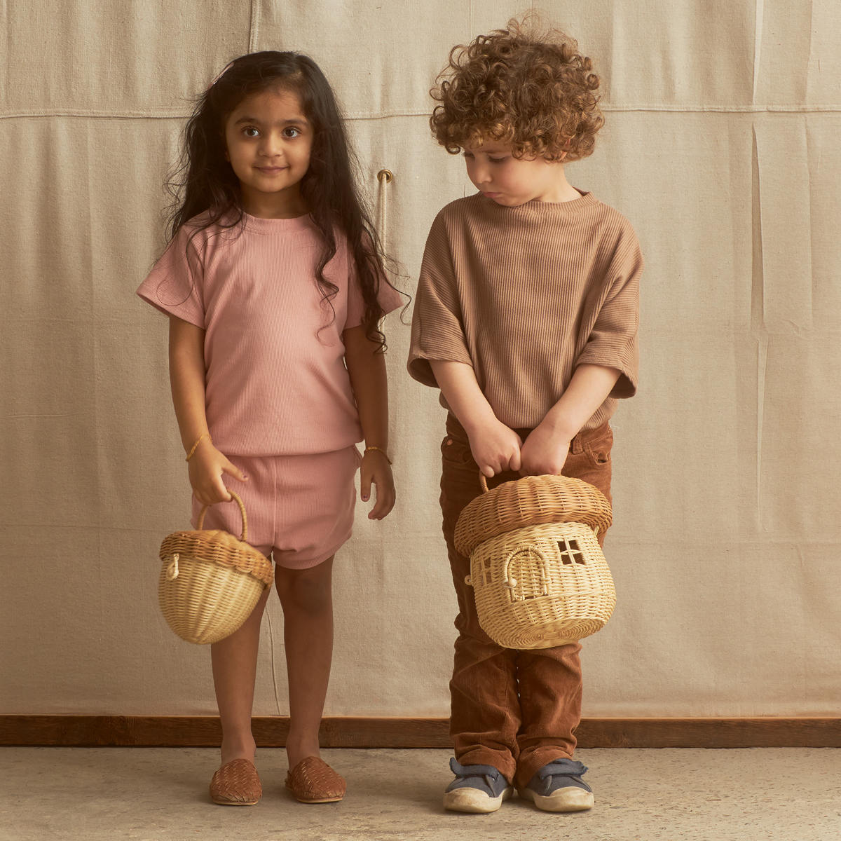 Olli Ella Mushroom Basket Bag