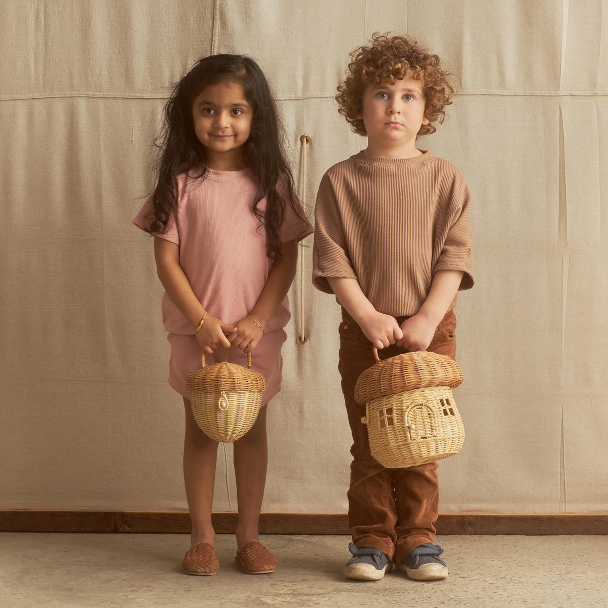 Olli Ella Mushroom Basket Bag
