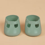 Olli Ella Dinkum Doll Shoes, Basil Green