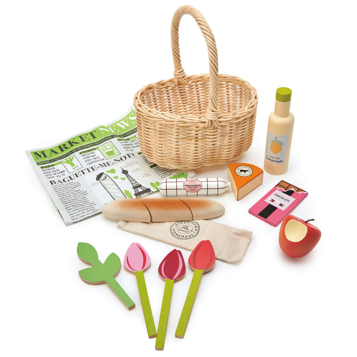 Tender Leaf Toys Wicker Shopping Basket – My Sweet Muffin
