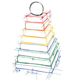 Wooden Story Rainbow Pyramid Stacker