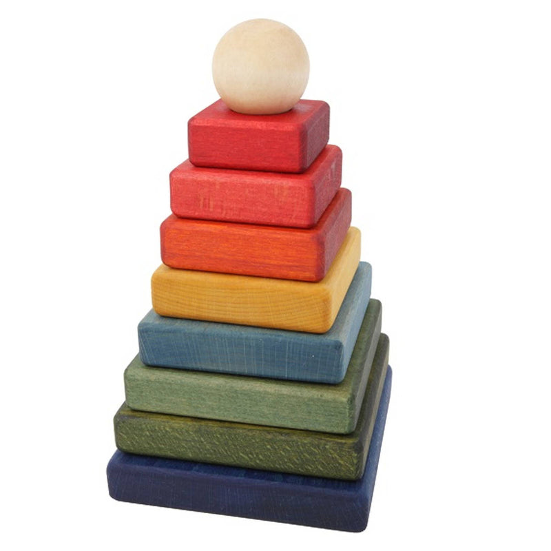 Wooden Story Rainbow Pyramid Stacker