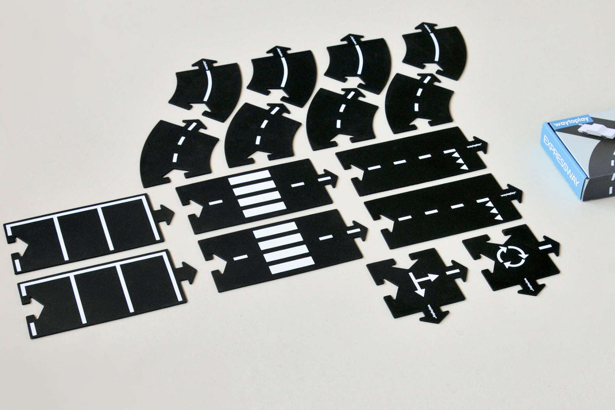 Waytoplay Flexible Toy Road, Expressway (16pcs )